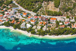 Apartmány Nuša - letecký pohled, Živogošče - Mala Duba, Makarská riviéra, Chorvatsko