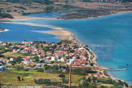 Nin - letecký pohled, Zadarská riviéra, Chorvatsko	