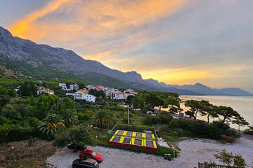 Živogošče Blato - trampolíny, Makarská riviéra, Chorvatsko
