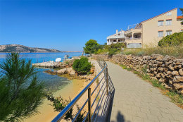 Apartmány Astor - písečná pláž, Stará Novalja, ostrov Pag, Chorvatsko