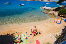 Apartmány Astor - písečná pláž, Stará Novalja, ostrov Pag, Chorvatsko