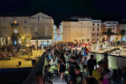 Pag - večerní atmosféra, ostrov Pag, Chorvatsko