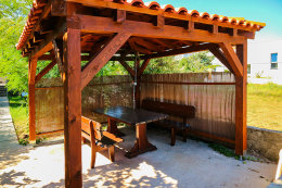 Penzion Magazin - altánek u pláže, Tkon, ostrov Pašman, Chorvatsko