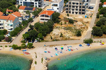 Apartmány Suzana - letecký pohled, Mandre, ostrov Pag, Chorvatsko