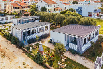 Mobilhome Mir - letecký pohled, Pakoštane, Zadarská riviéra, Chorvatsko