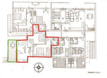 apartmány Maćina: apartmán A17 pro 4-7 osob,<br />
1. poschodí