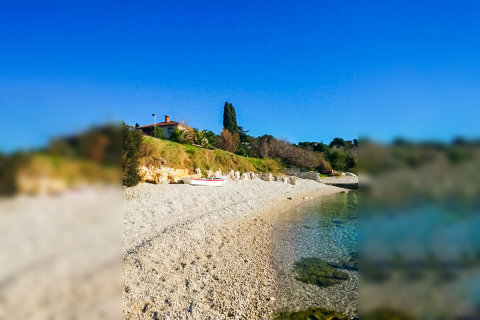 Apartmány Moderna - oblázková pláž, Pula, Istrie, Chorvatsko