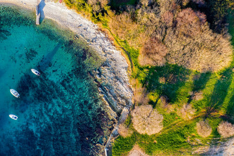 Apartmány Moderna - oblázková pláž, Pula, Istrie, Chorvatsko