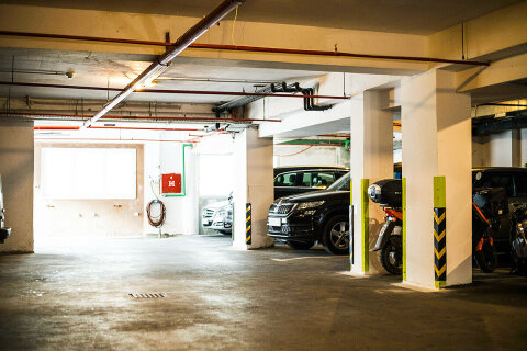 Hotel Plaža - garáž, město Pag, ostrov Pag, Chorvatsko