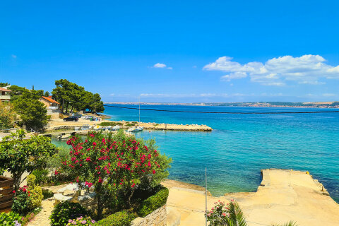 Prázdninový dům Ekipa - pláž před domem, Kukljica, ostrov Ugljan, Chorvatsko