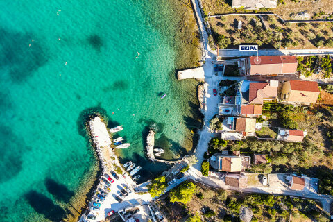 Prázdninový dům Ekipa - letecký pohled, Kukljica, ostrov Ugljan, Chorvatsko