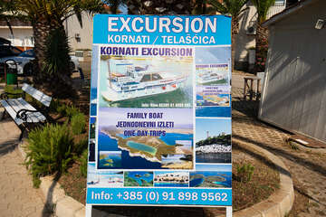 Kukljica - centrum, ostrov Ugljan, Chorvatsko