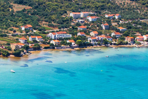 Apartmány Esperanza - letecký pohled, Tkon, ostrov Pašman, Chorvatsko