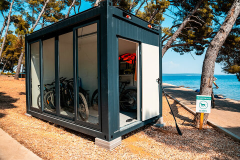 Resort Zelena Punta - půjčovna kol, Kukljica, ostrov Ugljan, Chorvatsko