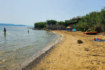 Mobilhome Klanac - písečná pláž Klanac, Tkon, Pašman, Chorvatsko