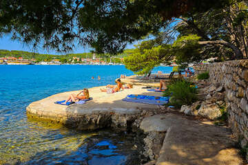 Resort Zelena Punta - pláže, Kukljica, ostrov Ugljan, Chorvatsko