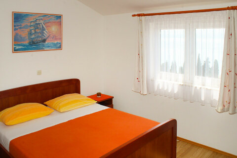 apartmány Mali Luka: apartmán A4 pro 4-5 osob, <br />
3. poschodí