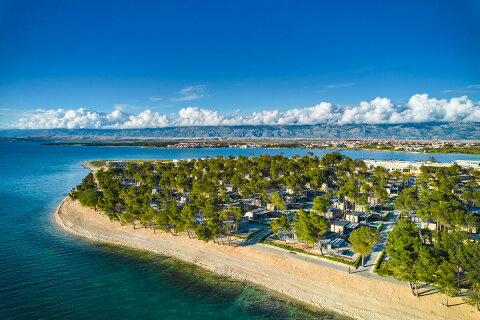 Mobilhome Avalona Resort, Povljana, ostrov Pag, Chorvatsko