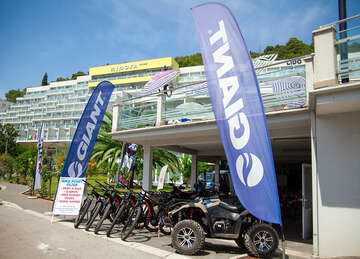 Rabac - půjčovna kol v kempu Oliva, Istrie, Chorvatsko