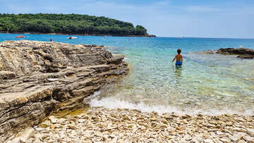 Apartmány Banjole 12 - oblázková plážička 270 m od domu, Pula-Banjole, poloostrov Istrie, Chorvatsko