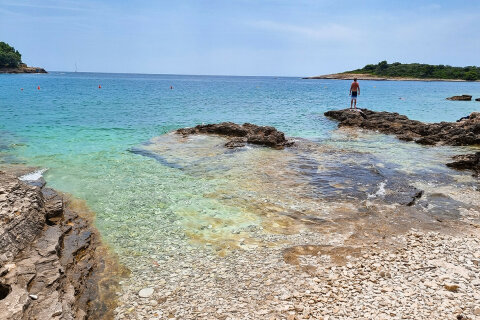 Apartmány Banjole 12 - oblázková plážička 270 m od domu, Pula-Banjole, poloostrov Istrie, Chorvatsko