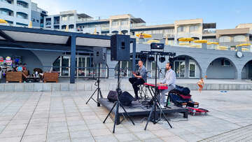 Pula - Banjole - náměstí u přístavu, poloostrov Istrie, Chorvatsko