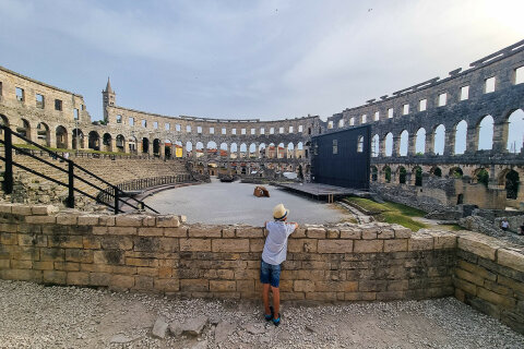 Pula - římský amfiteátr Arena, Istrie, Chorvatsko