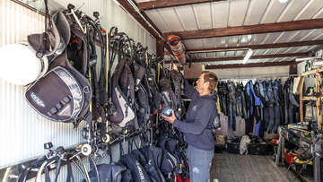 Mobilhome Mon Perin Resort - škola potápění v kempu (v části Colona), Bale - Rovinj, Istrie, Chorvatsko