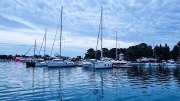 Medulin - přístav, Istrie, Chorvatsko