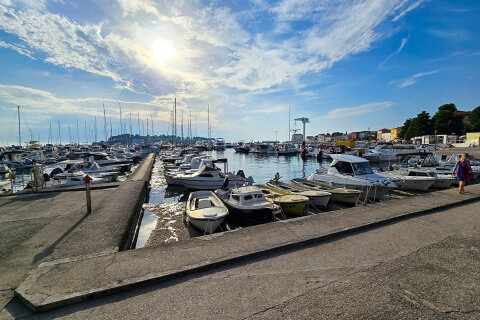 Poreč - přístav, Istrie, Chorvatsko