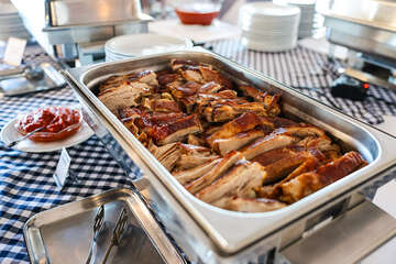 Apartmány Resort Medena - strava v restauraci Maslina, Seget Donji, Trogirská riviéra, Chorvatsko