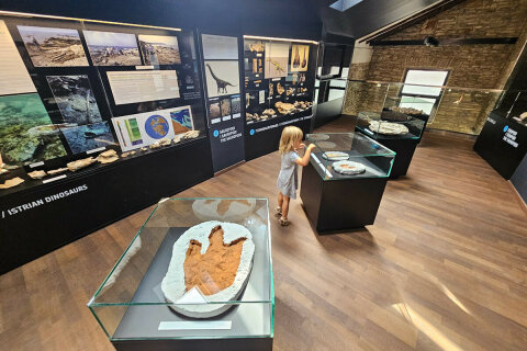 Bale - Galerija Ulika (muzeum dinosaura), Istrie, Chorvatsko