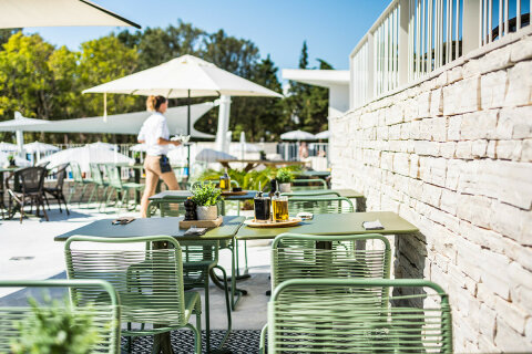Falkensteiner Premium Camping Zadar - restaurace v resortu, Chorvatsko