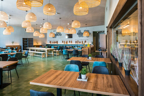 Falkensteiner Premium Camping Zadar - restaurace v resortu, Chorvatsko