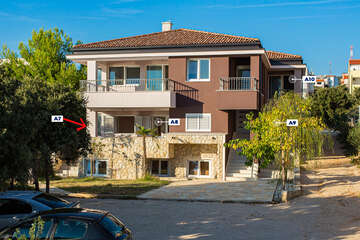 Apartmány Roza - horní budova, Mandre, ostrov Pag, Chorvatsko