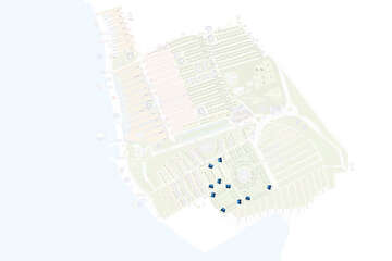Mapa umístění - apartmán Holiday Home Comfort Plus pro 6–8 osob, Resort BiVillage, Fažana, Istrie, Chorvatsko