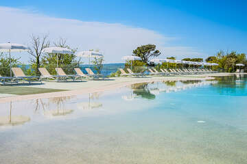 Mobilhome Salumbra - bazén, Selce, Crikvenická riviéra, Chorvatsko