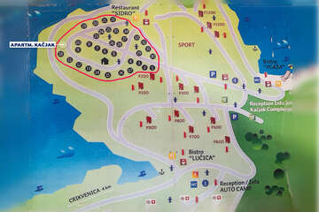 Apartmány Kačjak - plánek resortu, Dramalj, Crikvenická riviéra, Chorvatsko