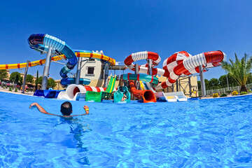 Aquapark Dalmaland, Biograd na Moru, Zadarská riviéra, Chorvatsko