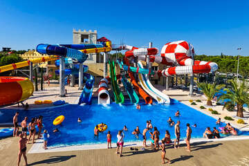 Aquapark Dalmaland, Biograd na Moru, Zadarská riviéra, Chorvatsko