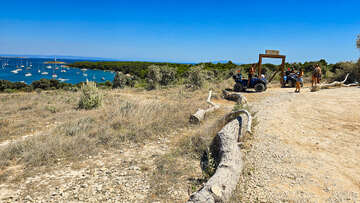 Vyhlídka, poloostrov Kamenjak, Chorvatsko Istrie