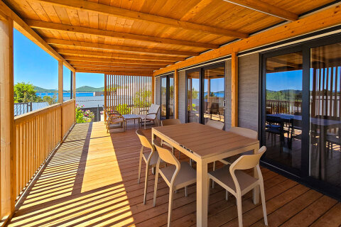 Mobilhome Plus pro 4–5 osob, Drage, Zadarská riviéra, Chorvatsko