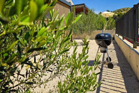 Mobilhome Plus pro 4–5 osob, Drage, Zadarská riviéra, Chorvatsko