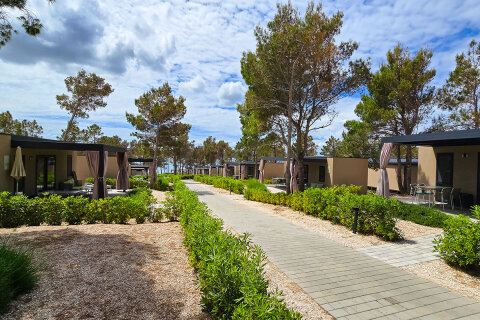 Mobilhome Avalona Resort, Povljana, ostrov Pag, Chorvatsko