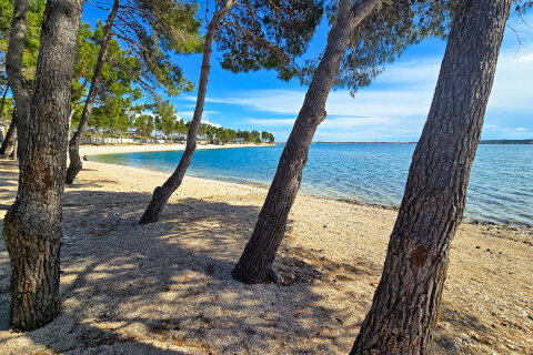 Avalona Camping Resort - pláže, Povljana, ostrov Pag, Chorvatsko