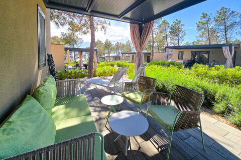 Mobilhome Premium pro 4–6 osob, Aminess Avalona Resort, Povljana, ostrov Pag, Chorvatsko