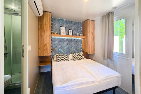 Mobilhome Cozy pro 2–3 osoby, Falkensteiner Premium Camping Zadar, Chorvatsko