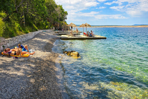 Apartmány Kačjak - oblázková pláž, Dramalj, Crikvenická riviéra, Chorvatsko