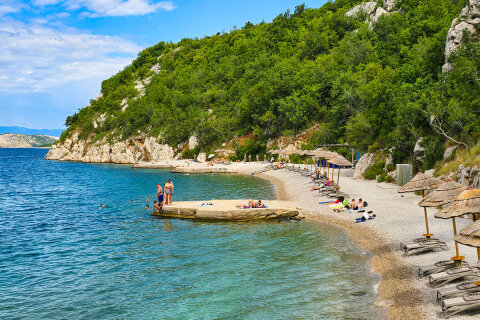 Apartmány Kačjak - oblázková pláž, Dramalj, Crikvenická riviéra, Chorvatsko