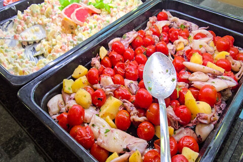 Bufetové večeře - resort Oliva, Rabac, Istrie, Chorvatsko